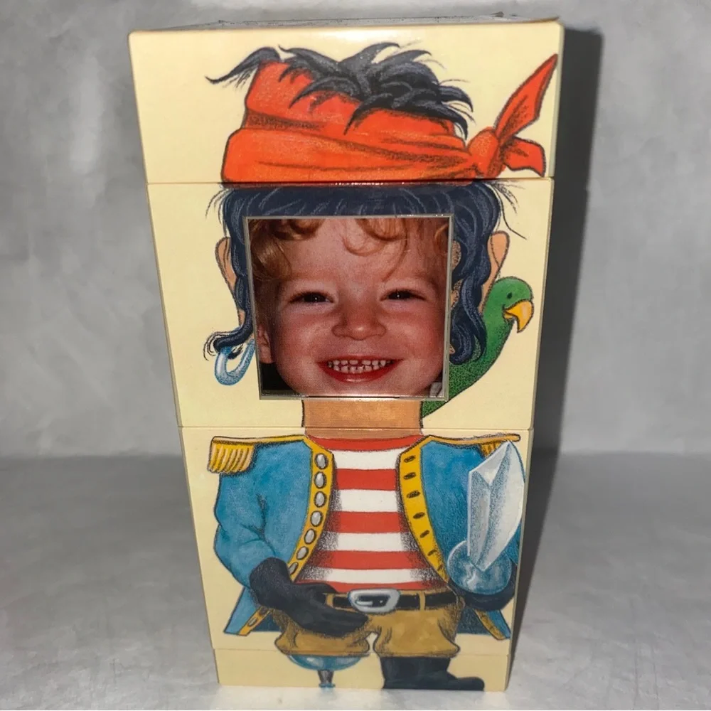 BURNES Mix ‘N Match Photo Puzzle Frame “Pretend” Vintage 2000